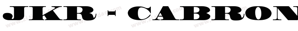 JKR - CABRONES字体转换